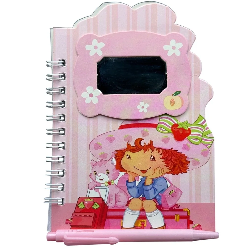 Spiral Notepad w/ Mirror & Pen‎ Cute Pink Aesthetic New